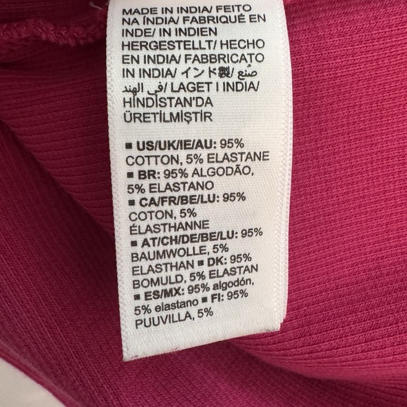 Tenickab The Drop Womens Pink Ribbed Dress Size Medium Barbie Cap Shoulder - Picture 12 of 13